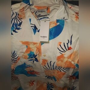 XXL Goodfellow Vacay Botton- up Shirt